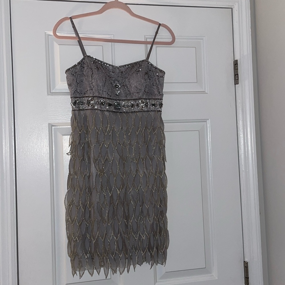 Sue Wong Great Gasby 1920’s nocturne midi dress